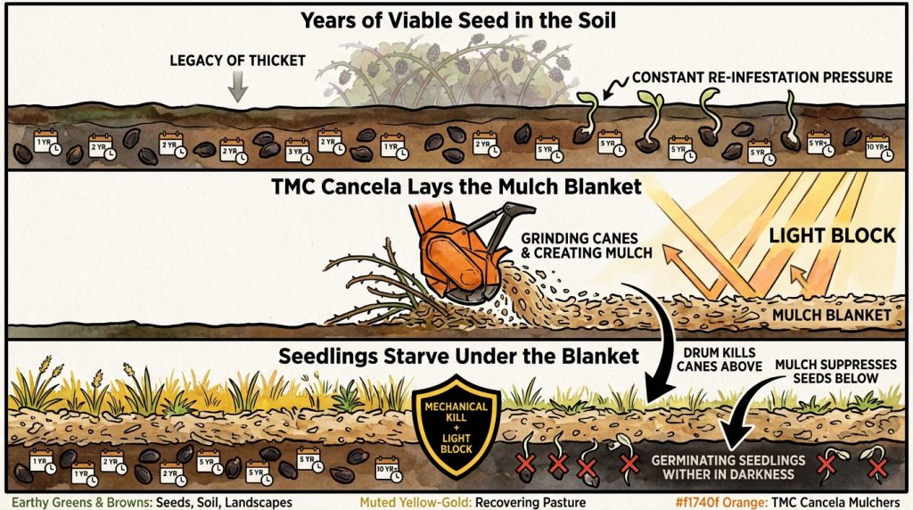 Blackberry Mulch Blanket Suppression R