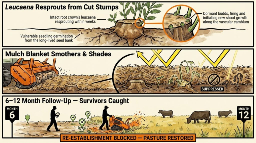 Leucaena Mulch Regrowth Suppression R