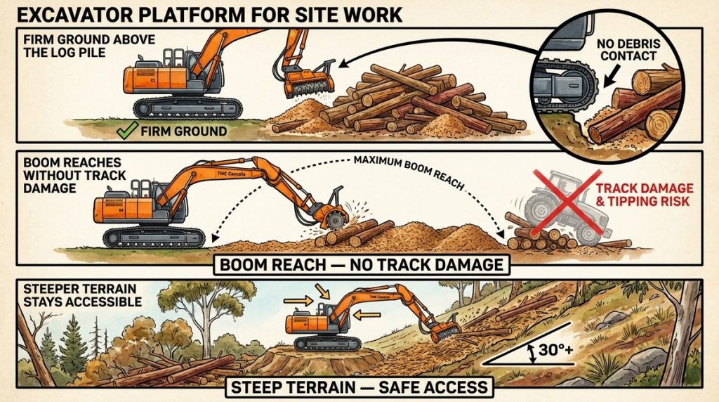 Log Excavator Platform R