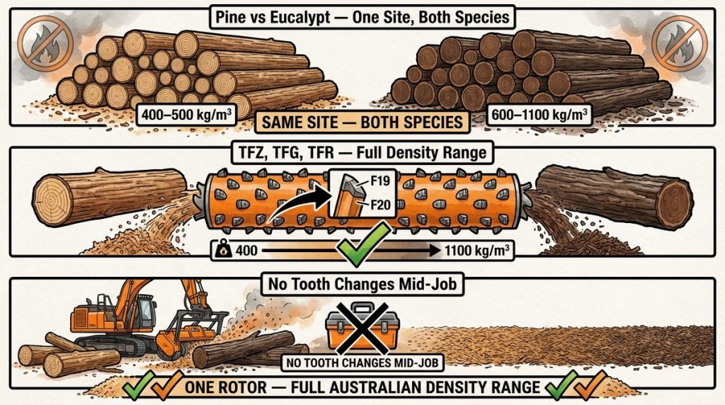 Log TRIADVANCE Wood Density L