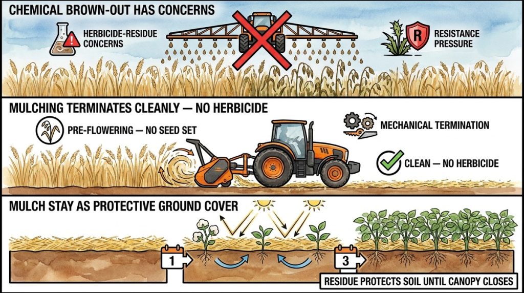 Oat Cover Crop Termination L