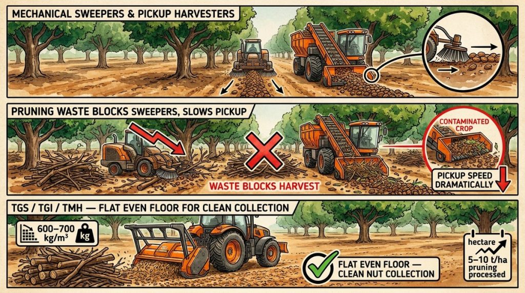Pecan Mechanical Sweep Harvest L