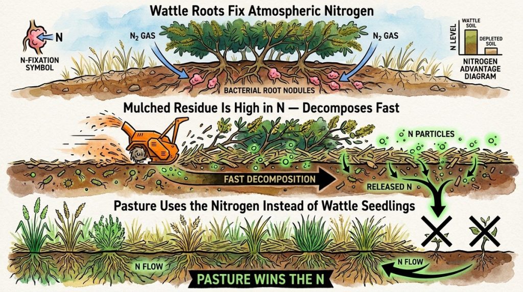 Wattle Mulch Pasture Recovery L
