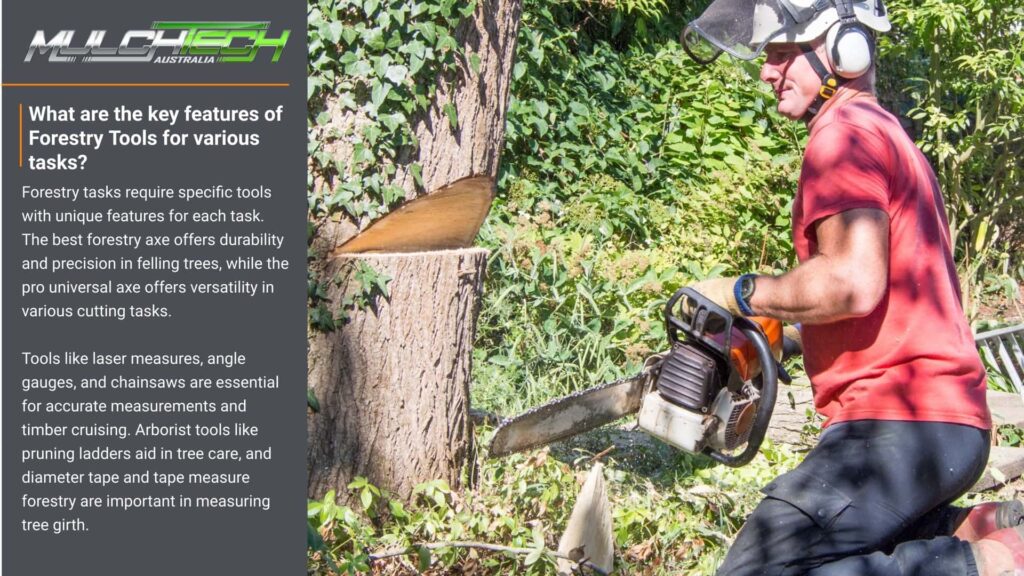 What are the key features of Forestry Tools for various tasks What are the key features of Forestry Tools for various tasks