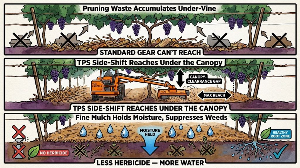 Wine Grape Under Vine Mulch R
